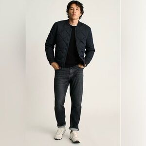 Bonobos Black “The Quilted Nylon Bomber” Medium